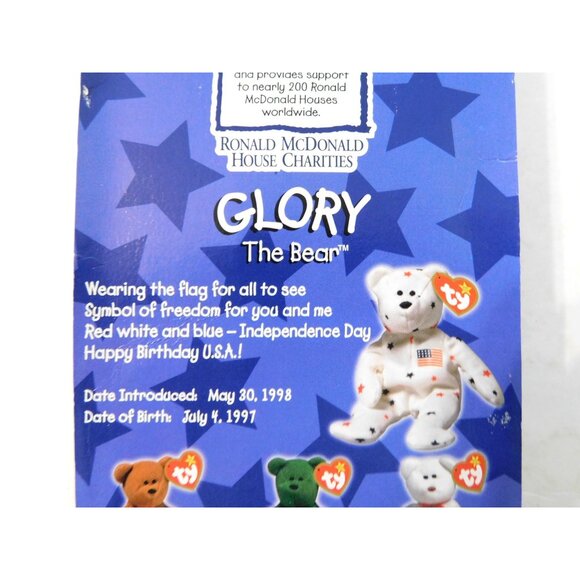 Ty Beanie Babies Set of 4 McDonalds Bears Exclusive Glory Britannia Erin Maple - Picture 13 of 16